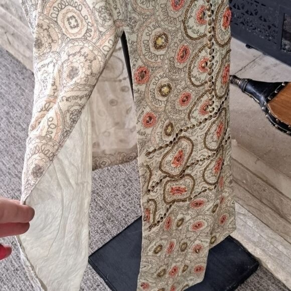 Soft Surroundings Alhambra Long Vest Beaded Geometric Pattern Festival Size  PSM - Picture 9 of 12